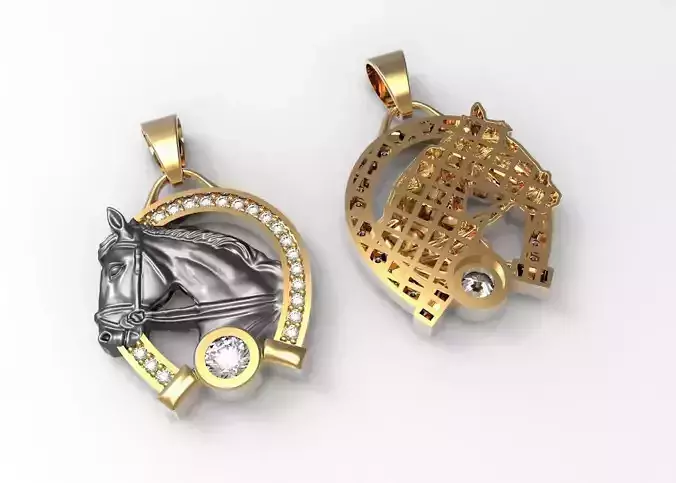 Horse Pendant Fusion 3D print model