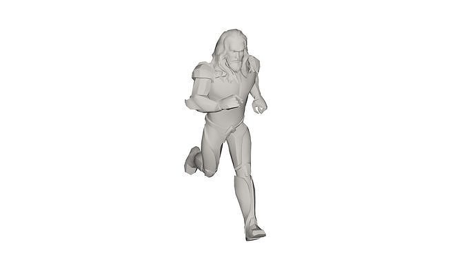 Superhero concept 3D model