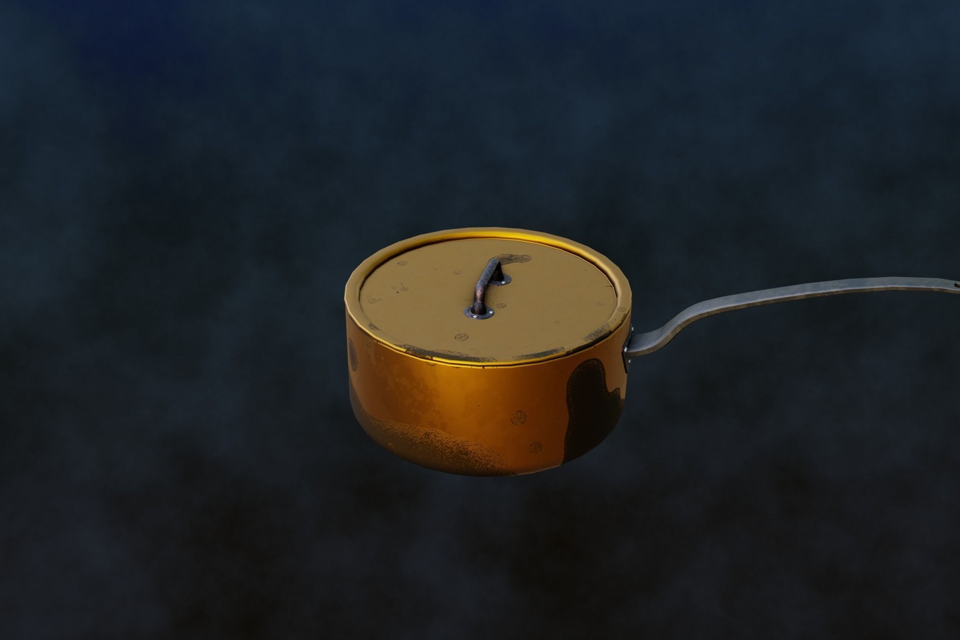 Rustic Series  Old Cooking Pot  Low-poly 3D model_42