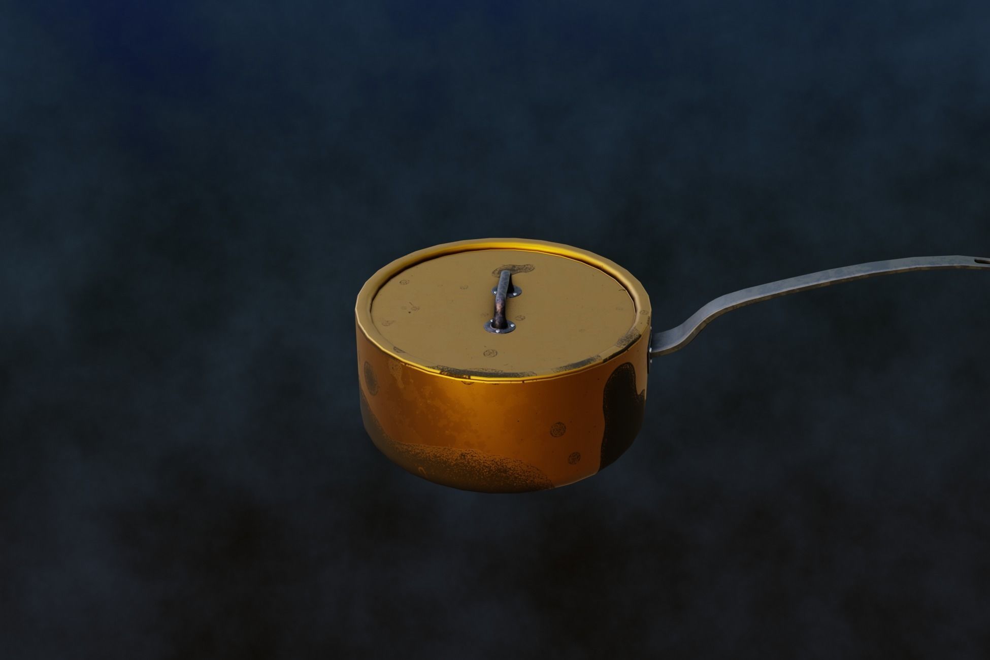 Rustic Series  Old Cooking Pot  Low-poly 3D model_39
