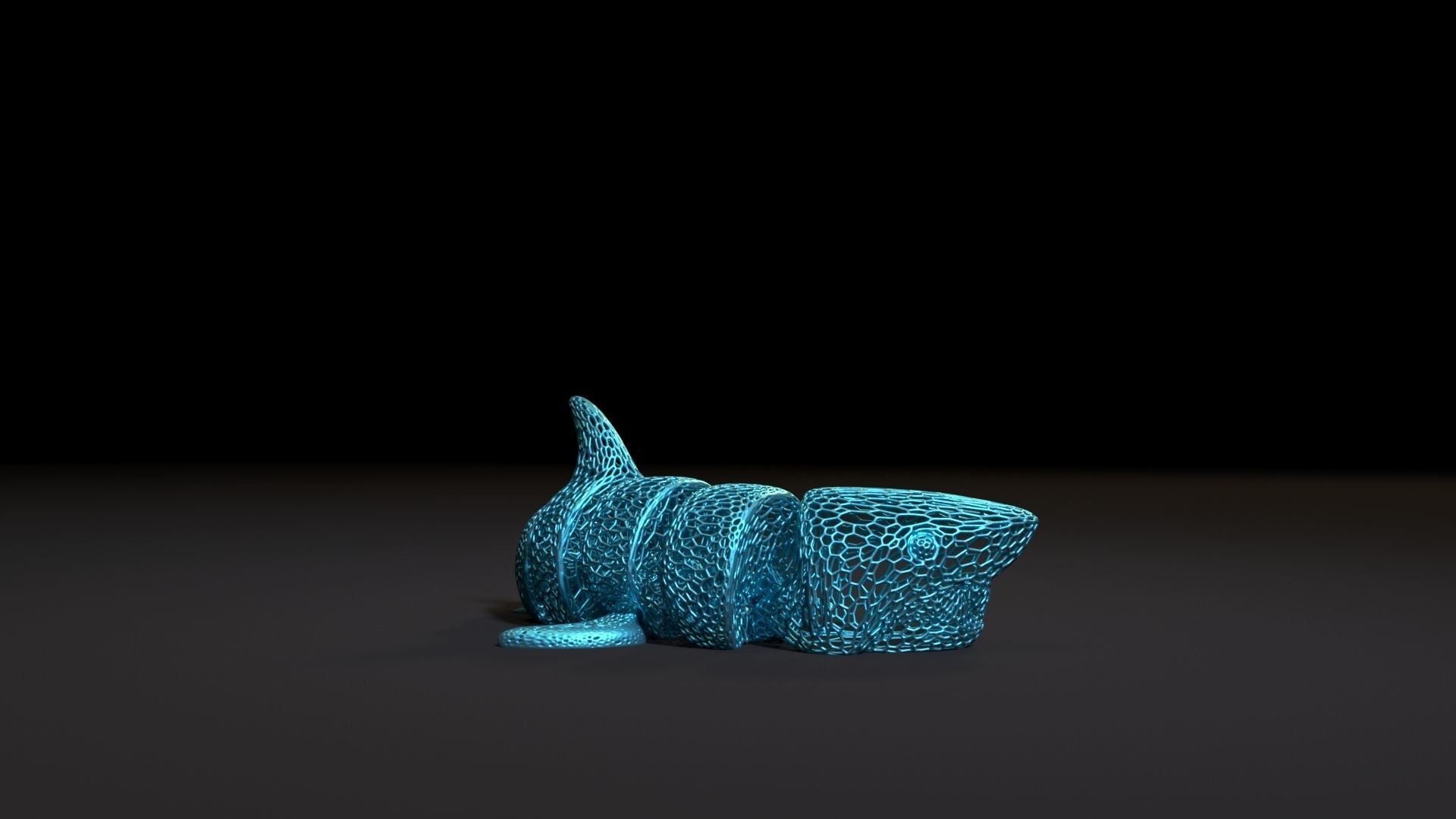 Articulated Shark 3D print model_5