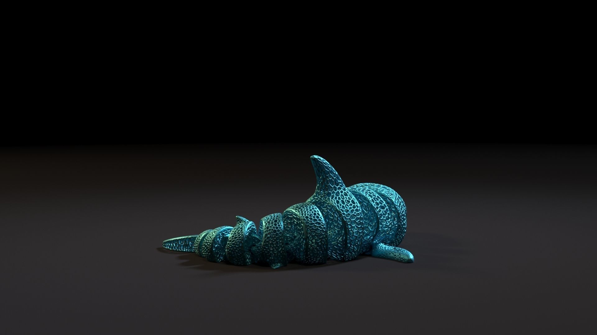 Articulated Shark 3D print model_3