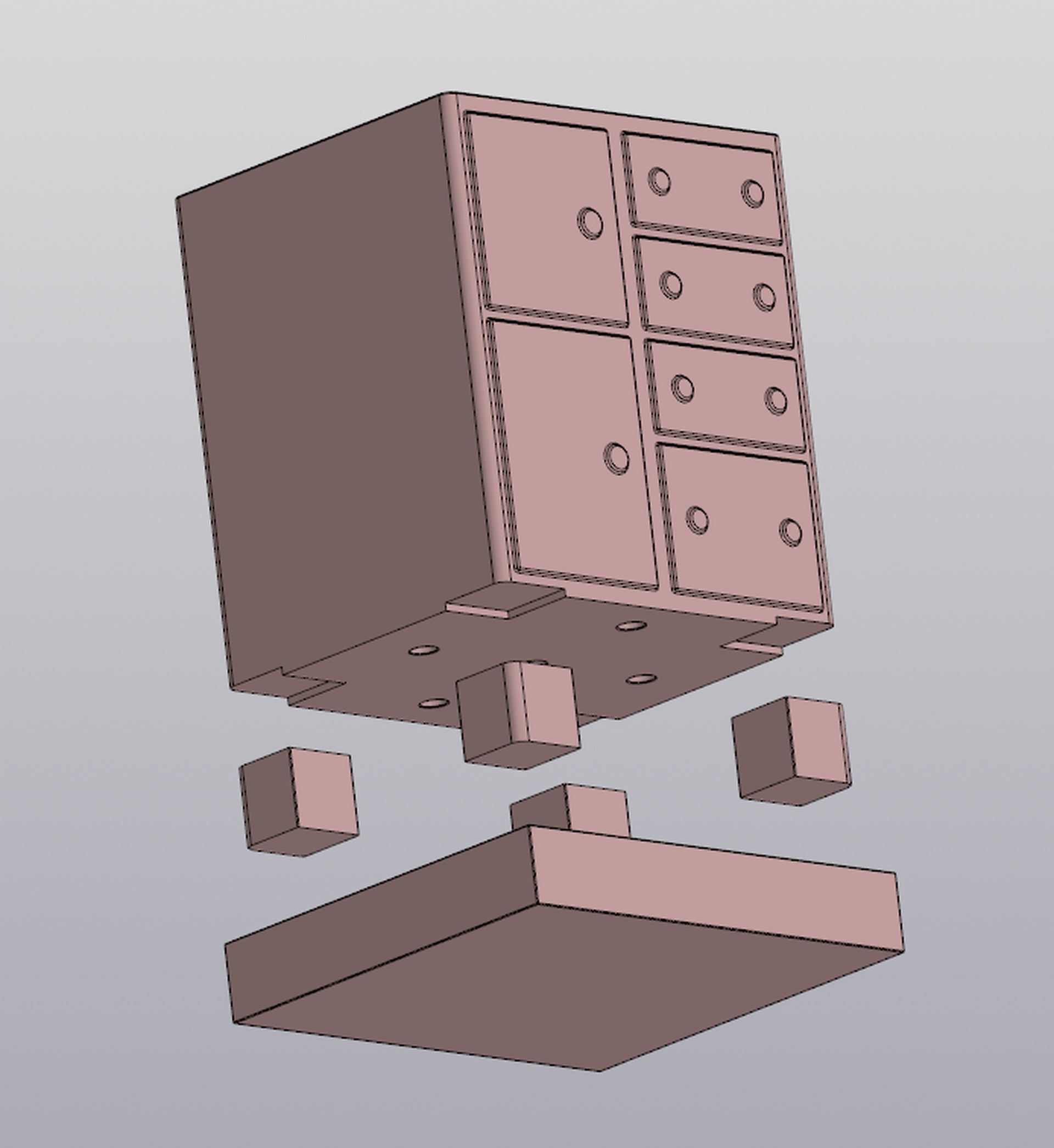 Planter Dresser  3D print model_4
