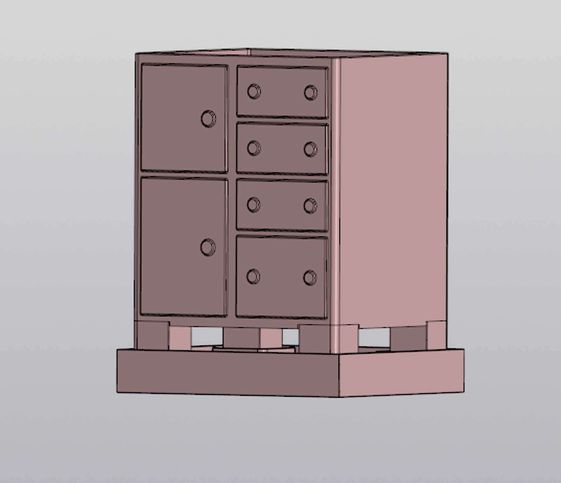 Planter Dresser  3D print model_1