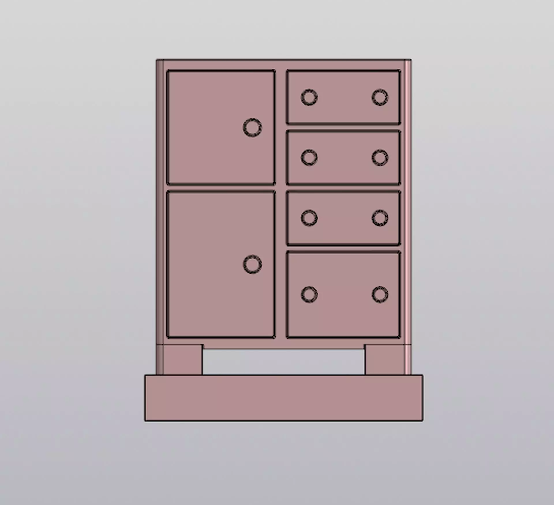 Planter Dresser  3D print model_0