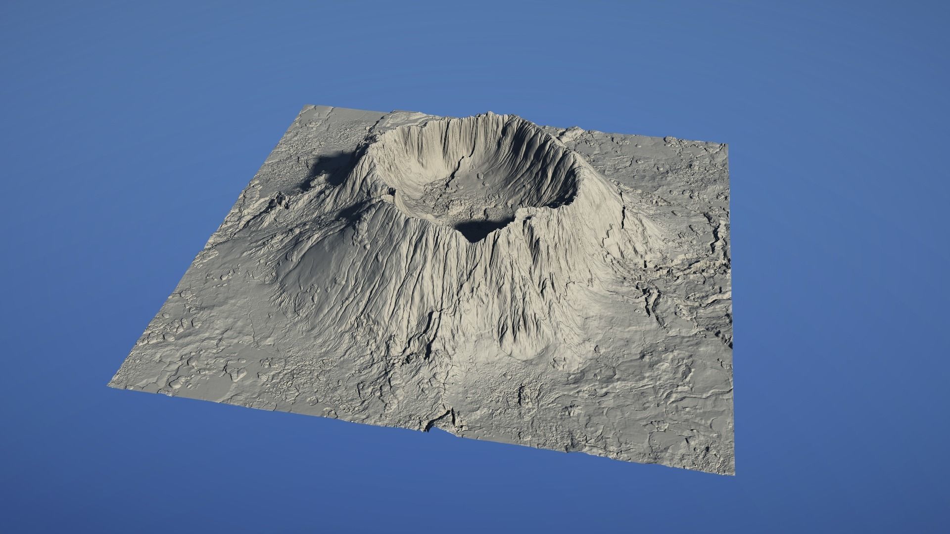 Landscape Environment Volcano Snow 07 Low-poly 3D model_26