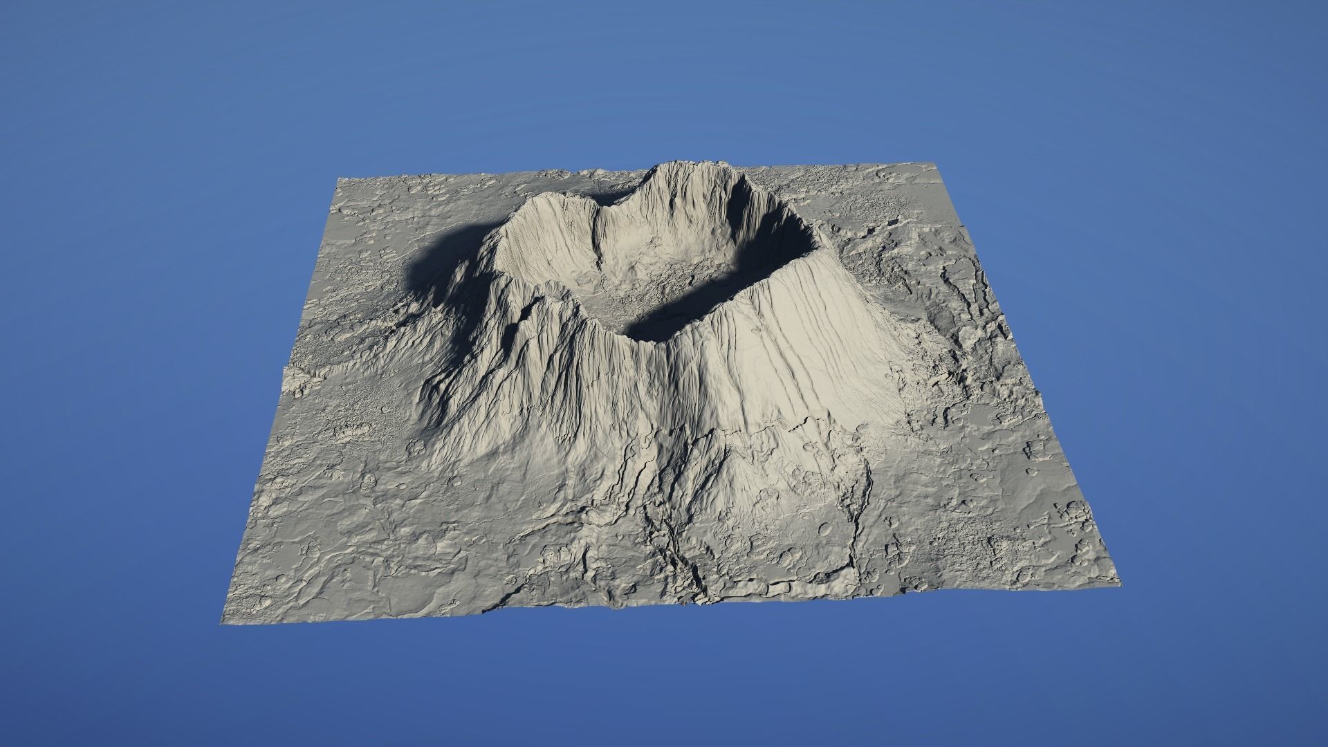 Landscape Environment Volcano Snow 07 Low-poly 3D model_28