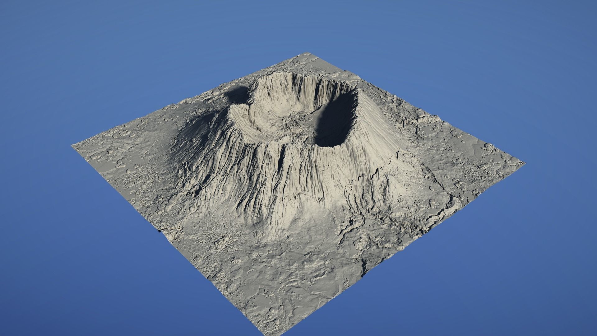 Landscape Environment Volcano Snow 07 Low-poly 3D model_27
