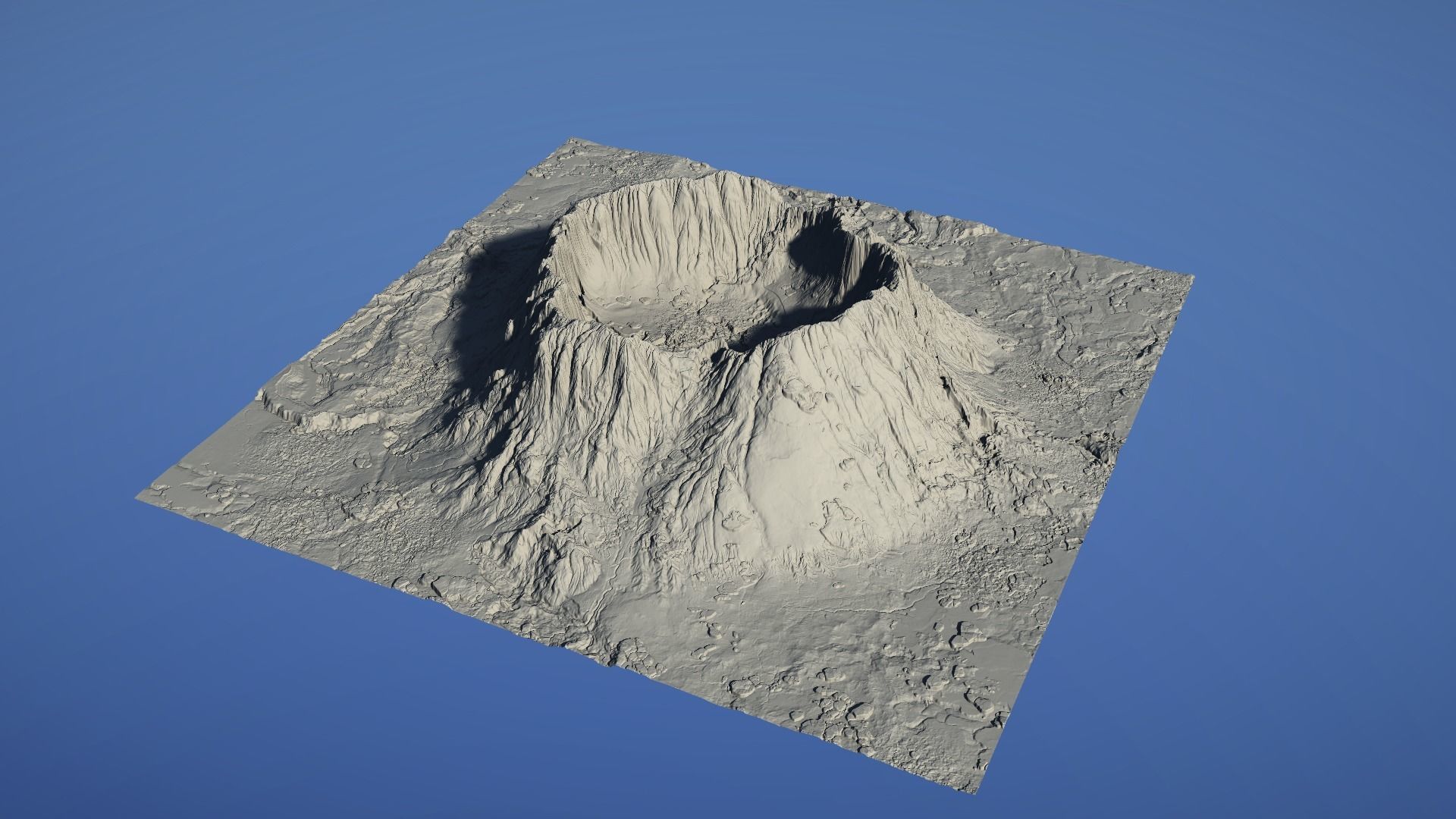 Landscape Environment Volcano Snow 07 Low-poly 3D model_18