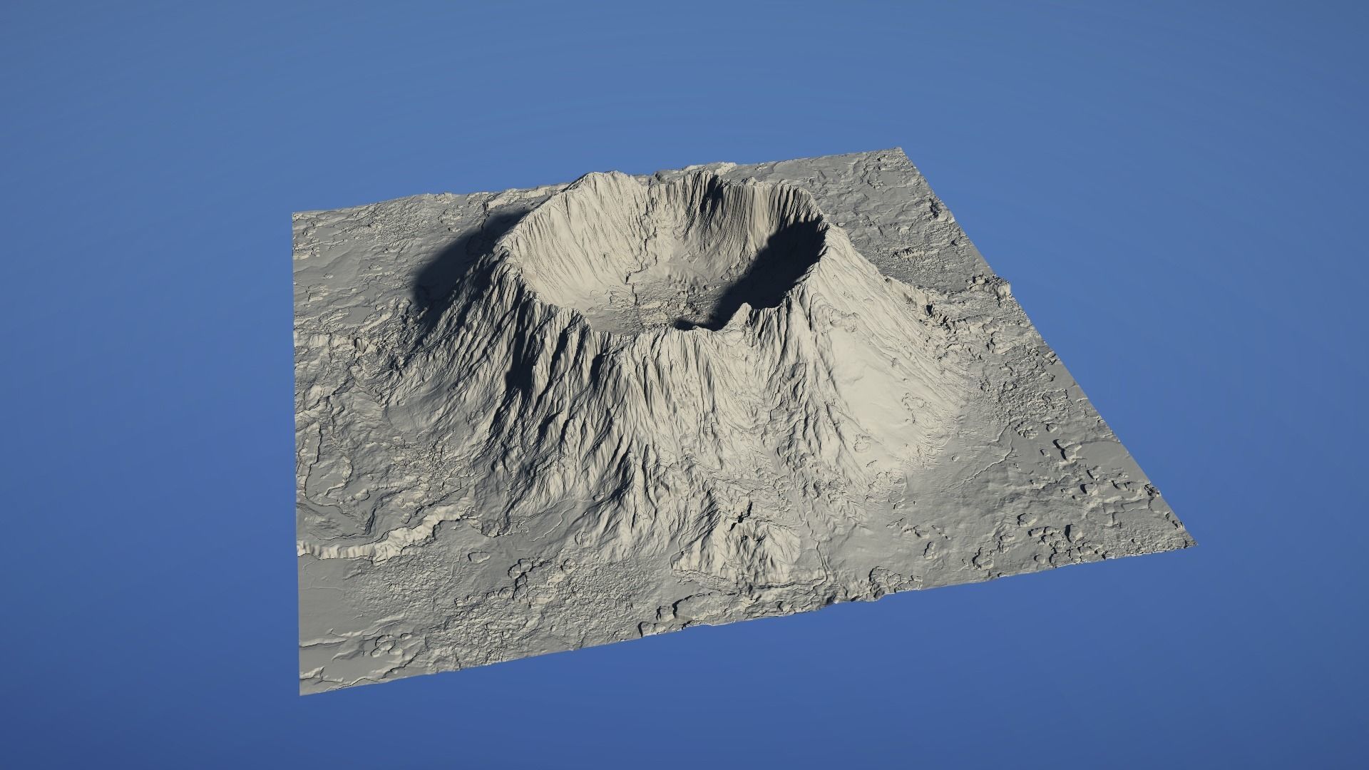 Landscape Environment Volcano Snow 07 Low-poly 3D model_13