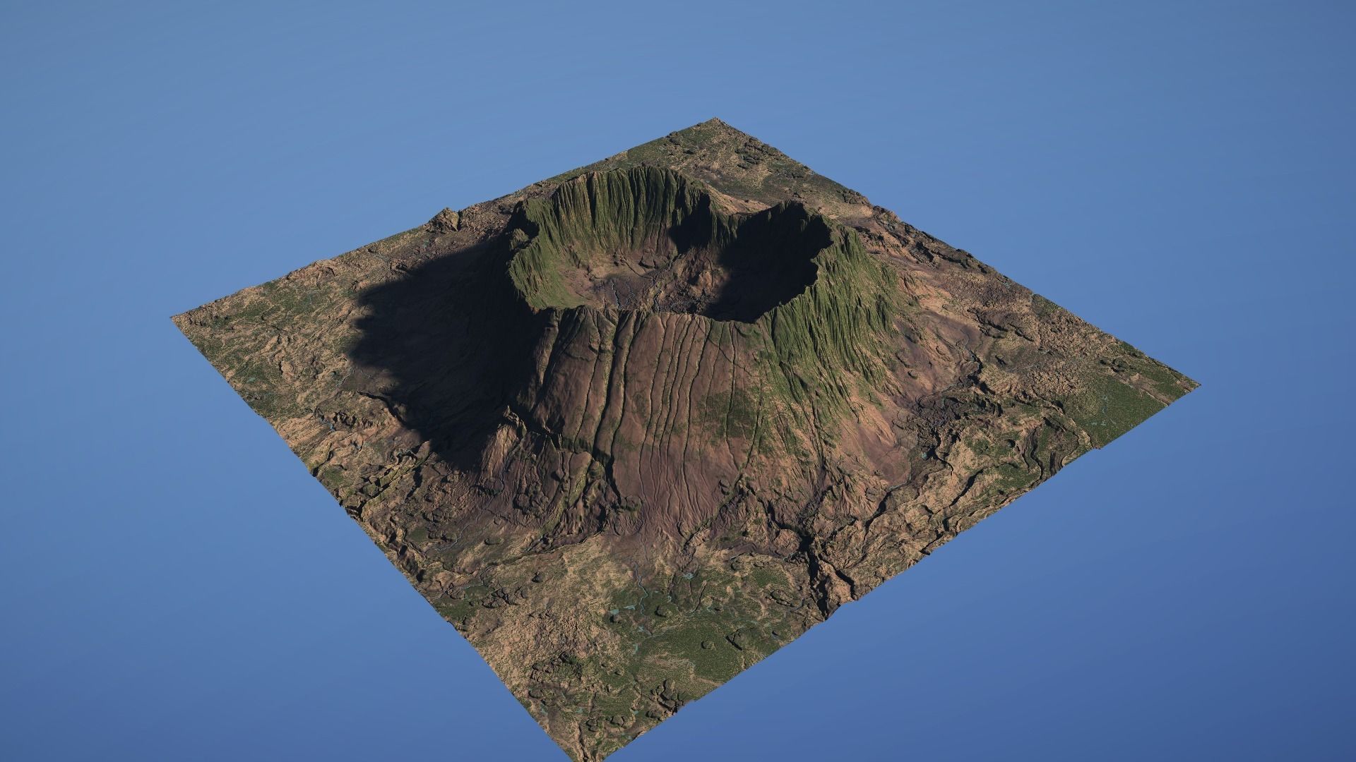 Landscape Environment Volcano Snow 07 Low-poly 3D model_21