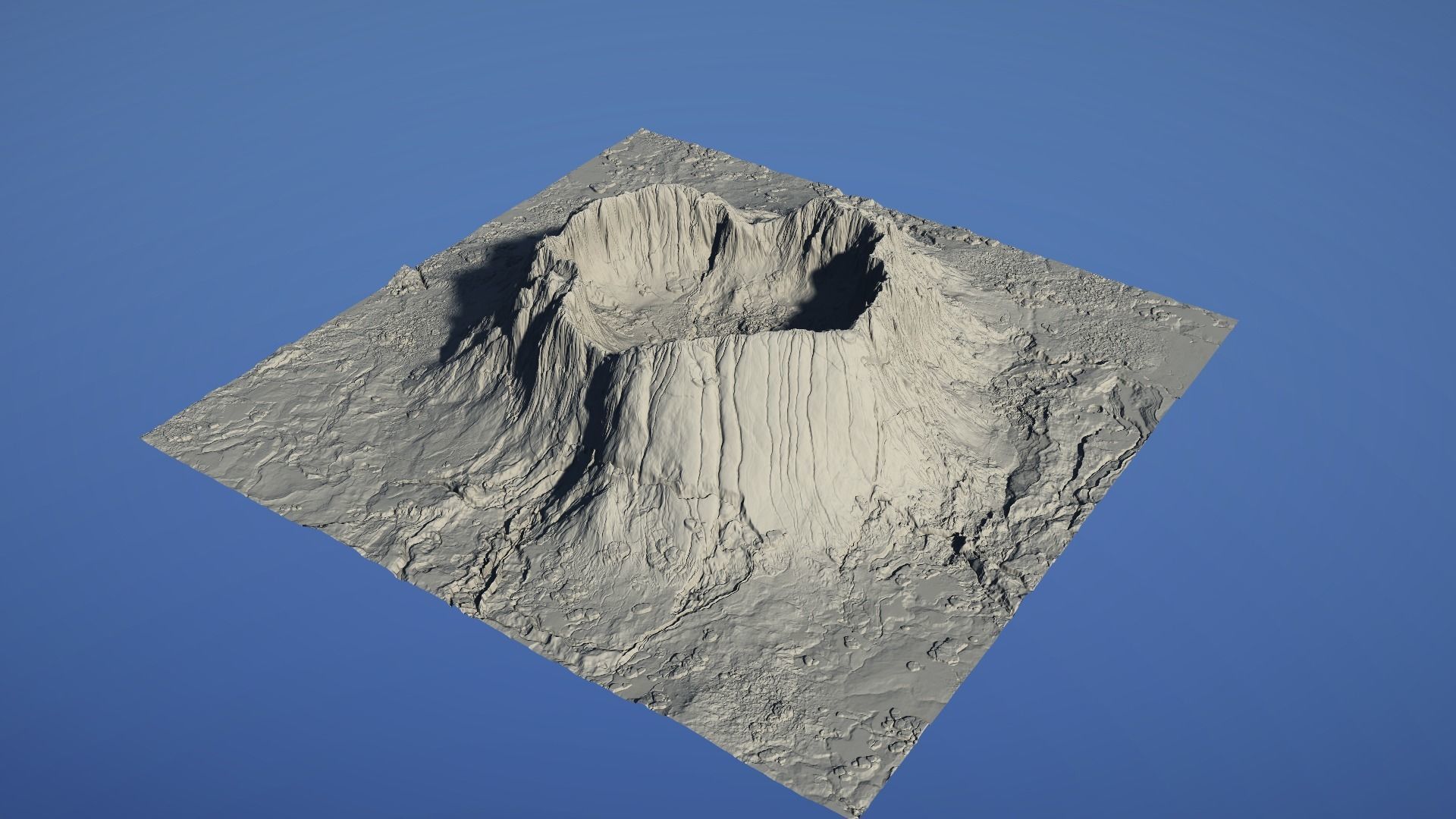 Landscape Environment Volcano Snow 07 Low-poly 3D model_29