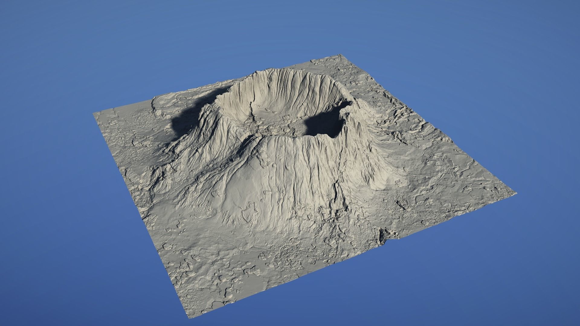 Landscape Environment Volcano Snow 07 Low-poly 3D model_23
