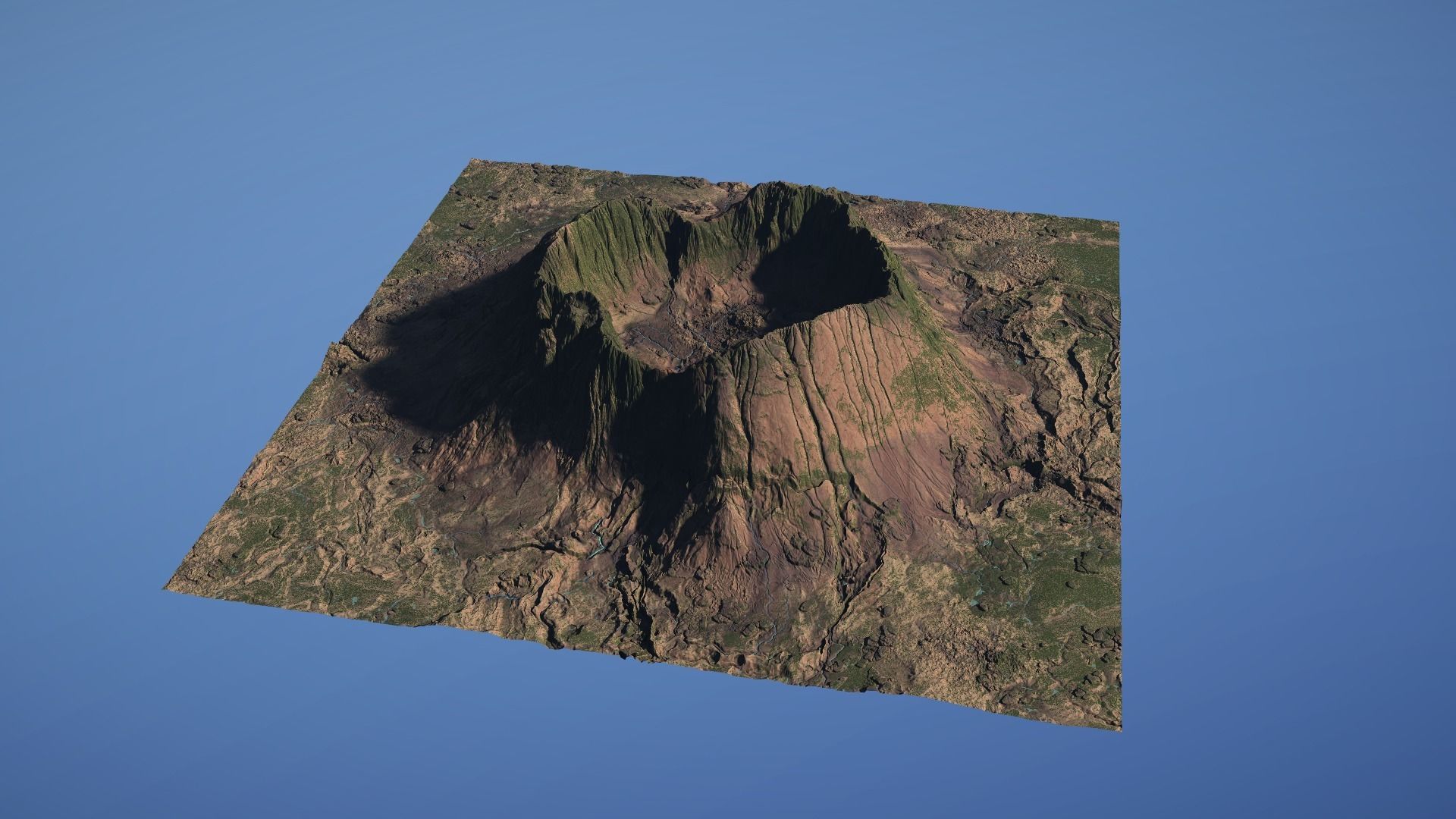 Landscape Environment Volcano Snow 07 Low-poly 3D model_19