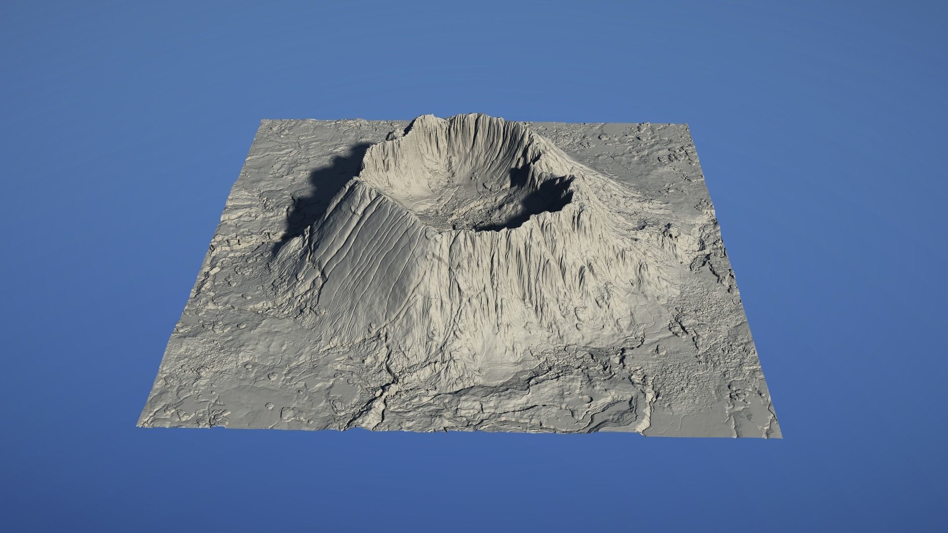 Landscape Environment Volcano Snow 07 Low-poly 3D model_3