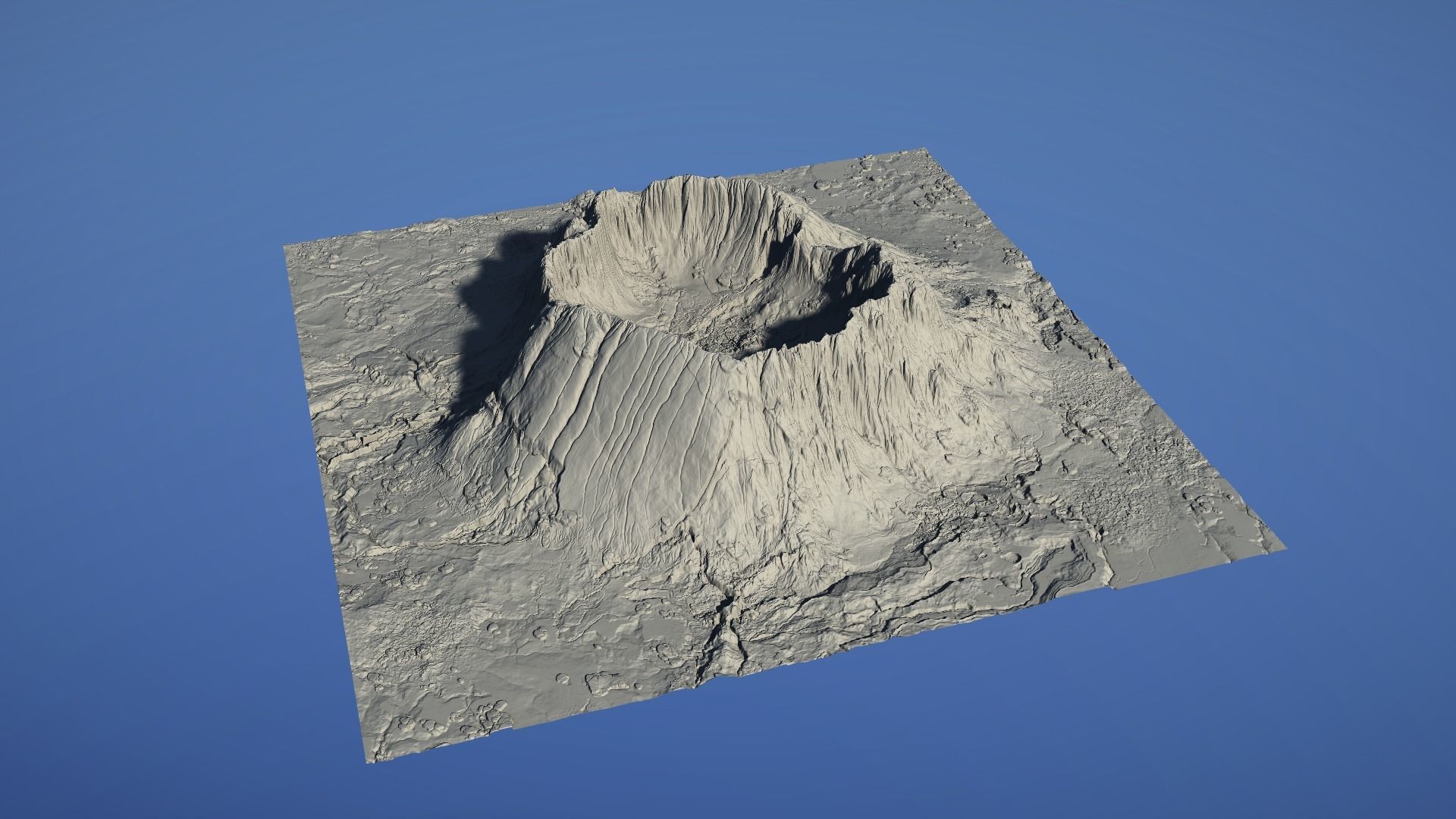 Landscape Environment Volcano Snow 07 Low-poly 3D model_30