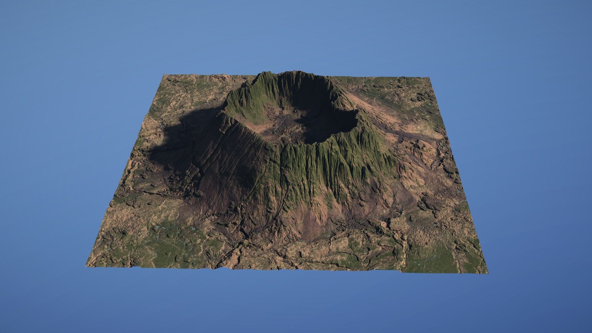 Landscape Environment Volcano Snow 07 Low-poly 3D model_24
