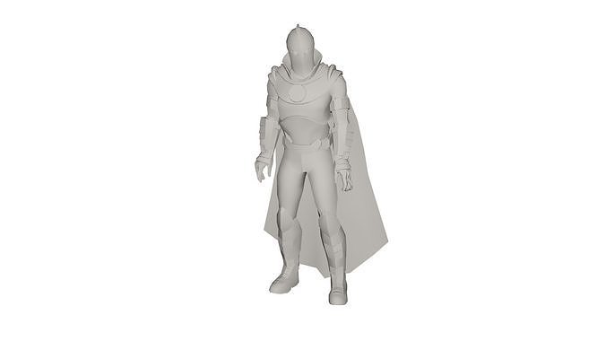 Superhero concept 3D model