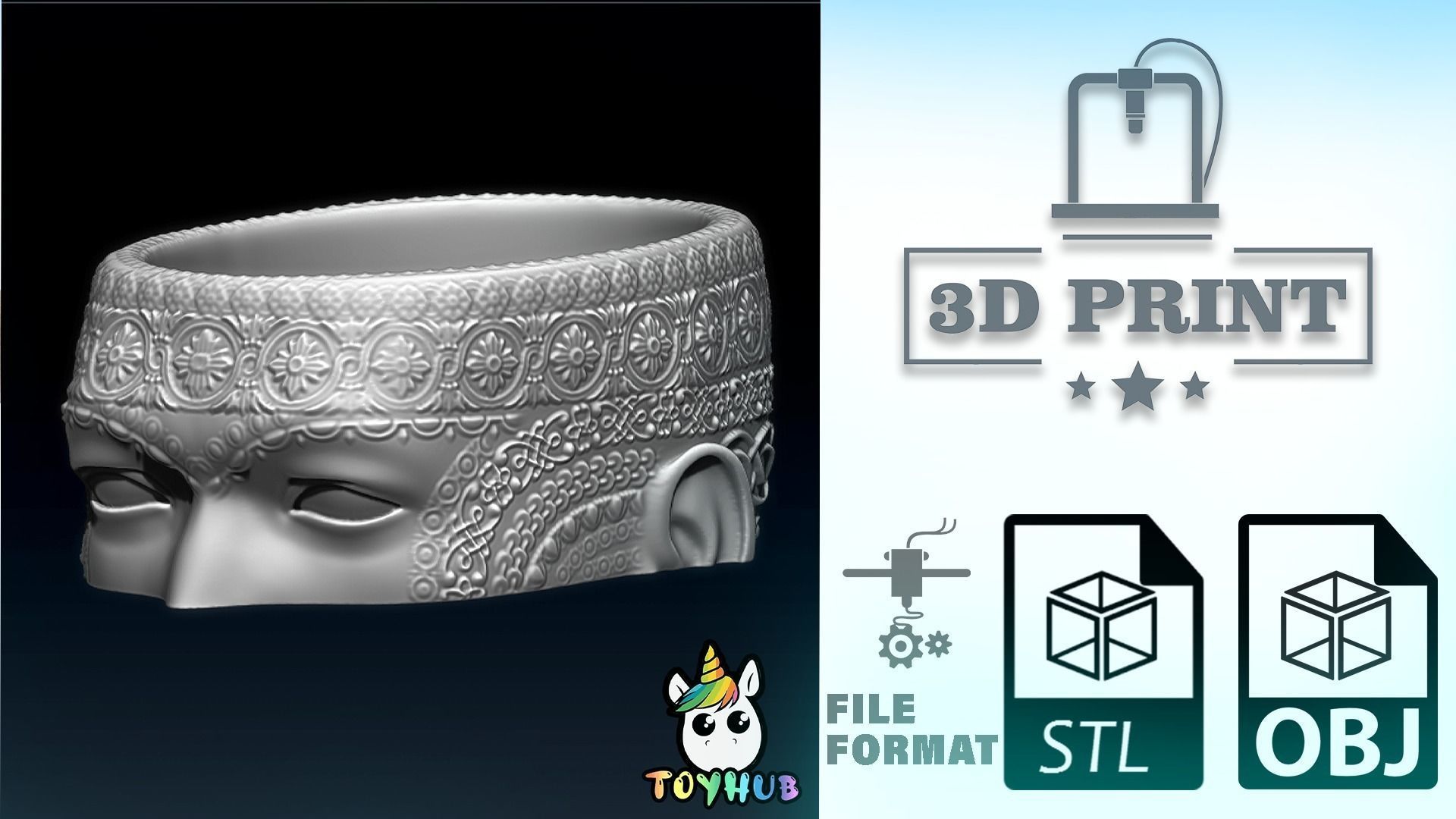 HUMAN FACE HOLDER- USE IT AS YOU LIKE 3D print model_8