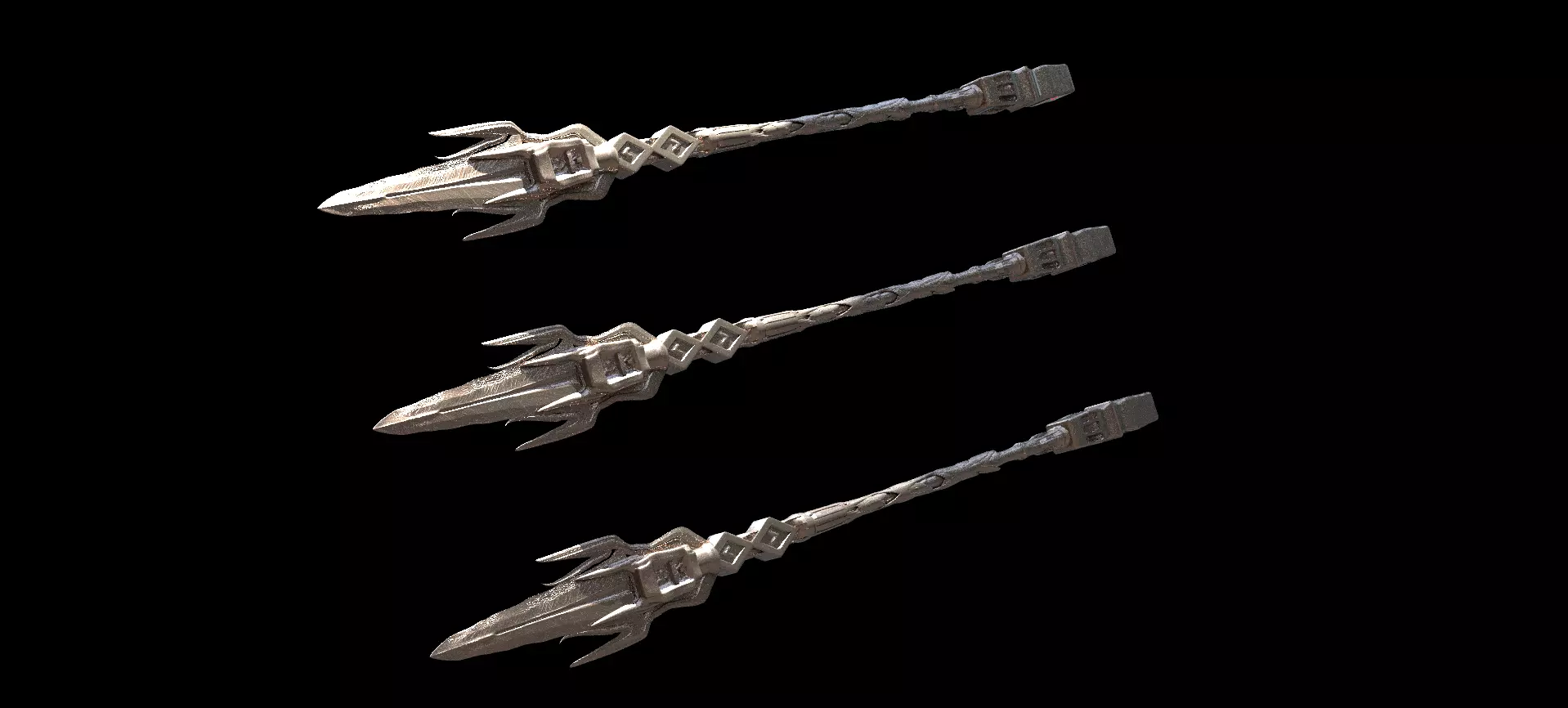 Alien lancer spear 3D model_0
