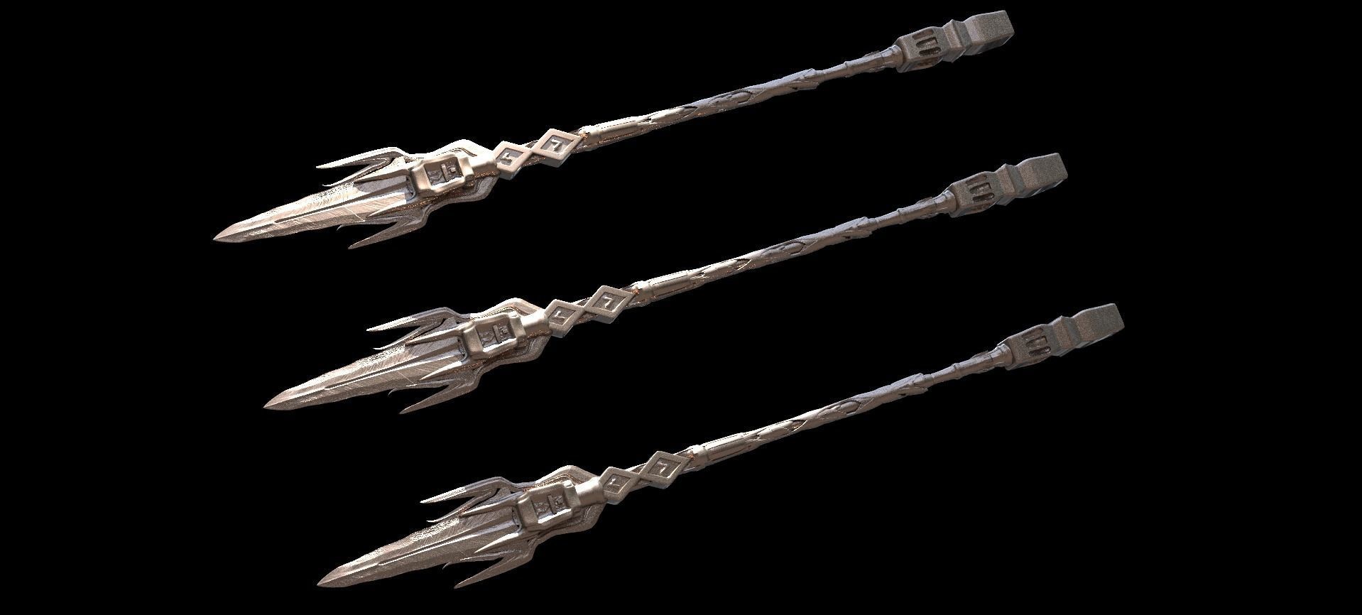 Alien lancer spear 3D model_1