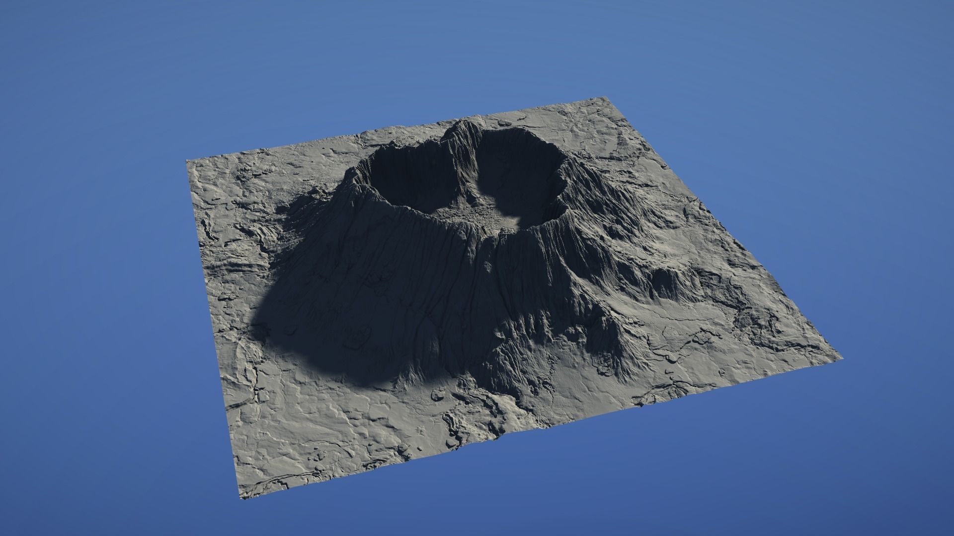 Landscape Environment Volcano Snow 08 Low-poly 3D model_30