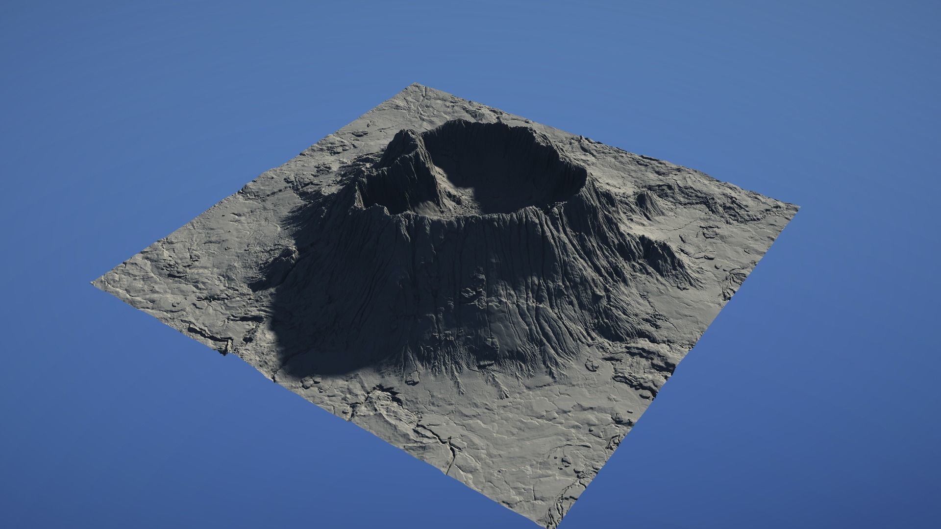 Landscape Environment Volcano Snow 08 Low-poly 3D model_29