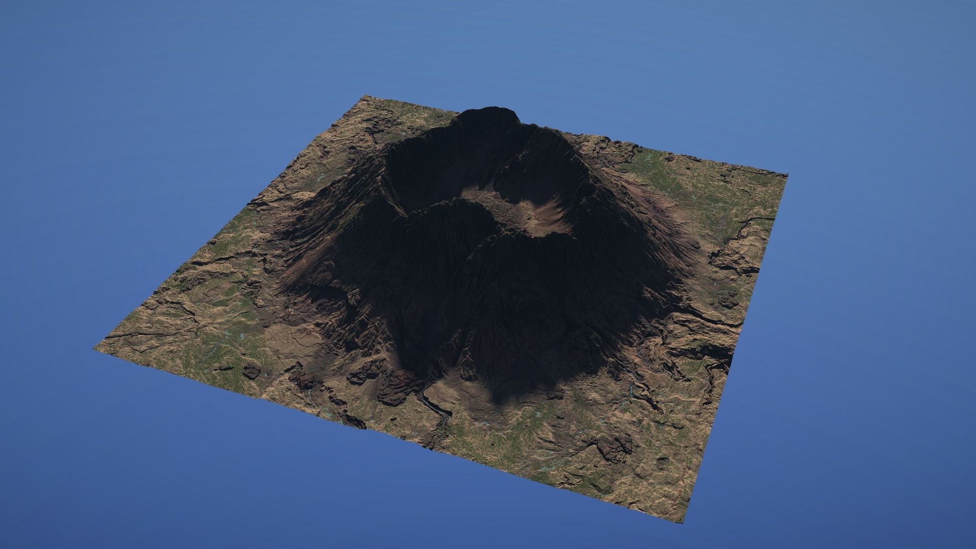 Landscape Environment Volcano Snow 08 Low-poly 3D model_14