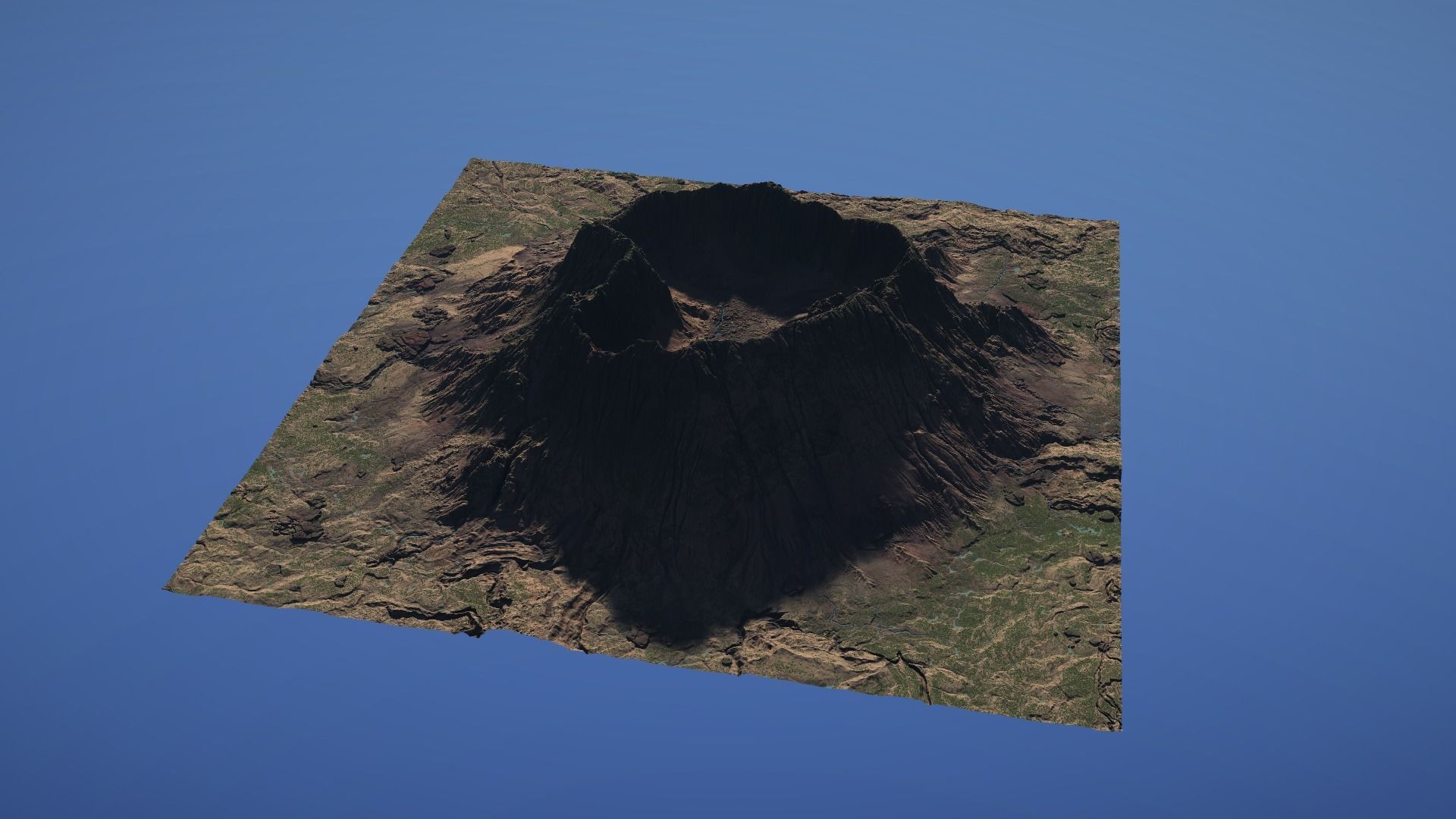 Landscape Environment Volcano Snow 08 Low-poly 3D model_19