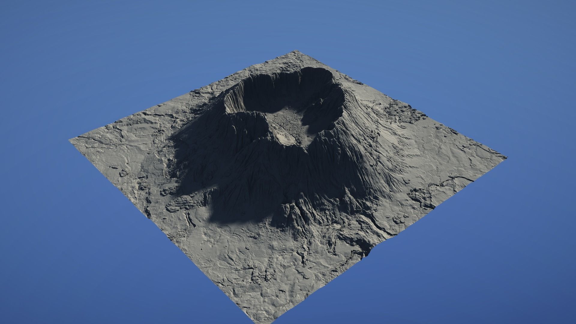 Landscape Environment Volcano Snow 08 Low-poly 3D model_27