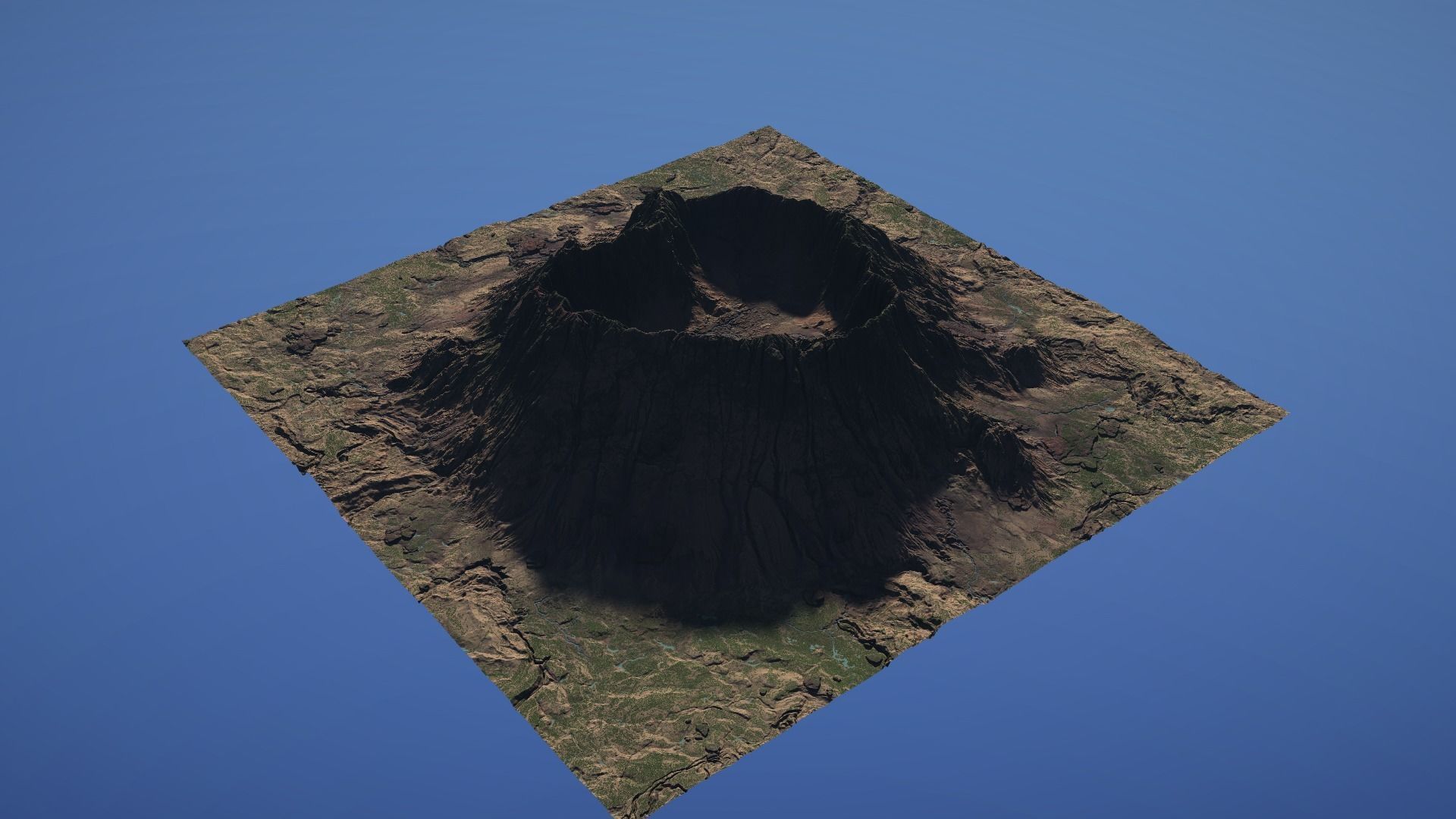 Landscape Environment Volcano Snow 08 Low-poly 3D model_21