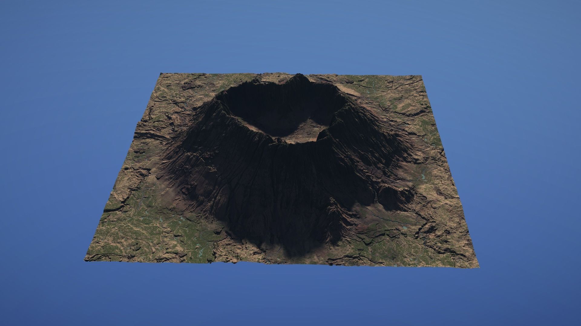 Landscape Environment Volcano Snow 08 Low-poly 3D model_24