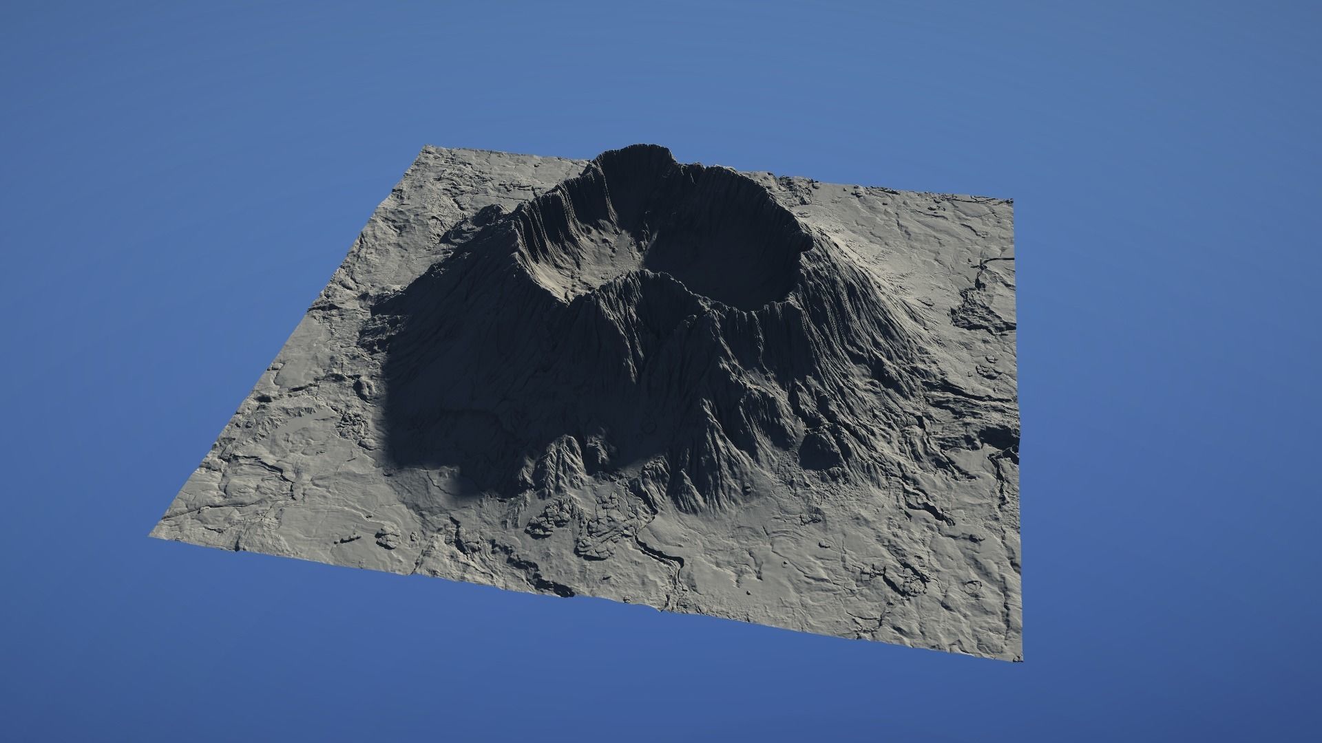 Landscape Environment Volcano Snow 08 Low-poly 3D model_26