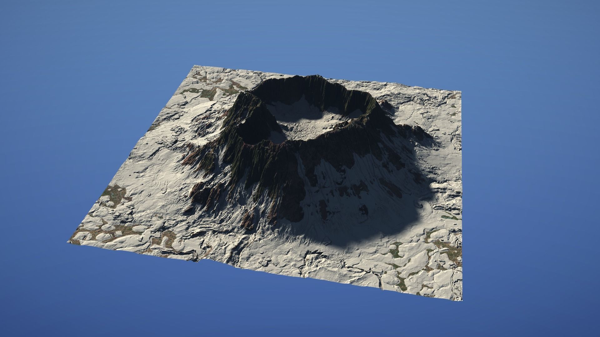 Landscape Environment Volcano Snow 08 Low-poly 3D model_20