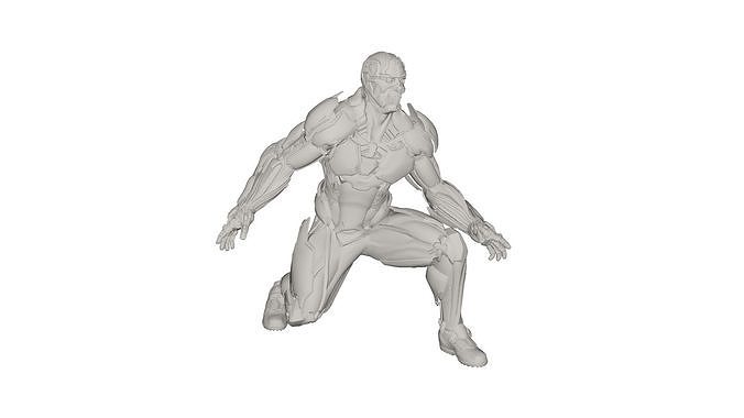 Superhero concept 3D model