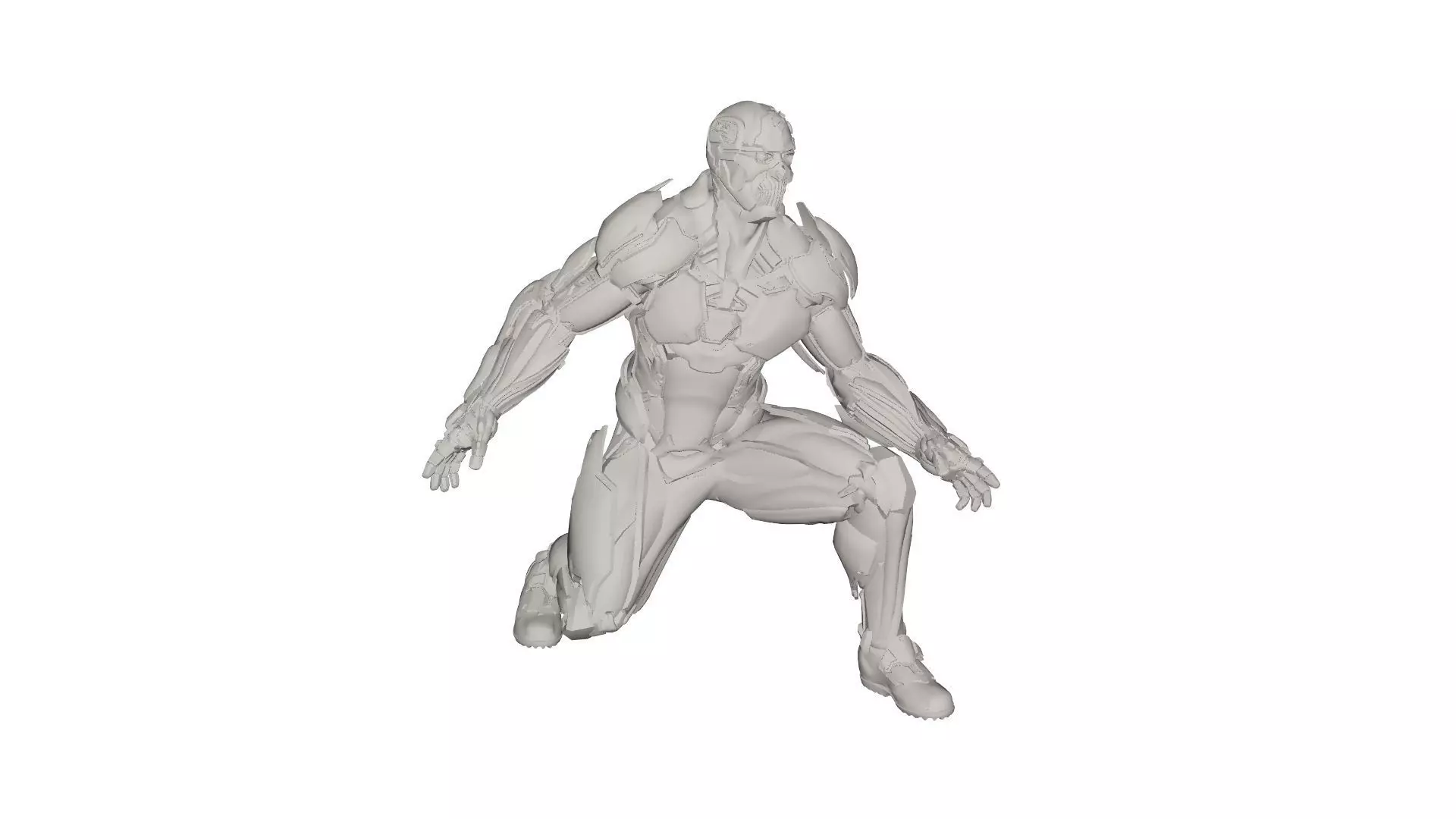 Superhero concept 3D model_0