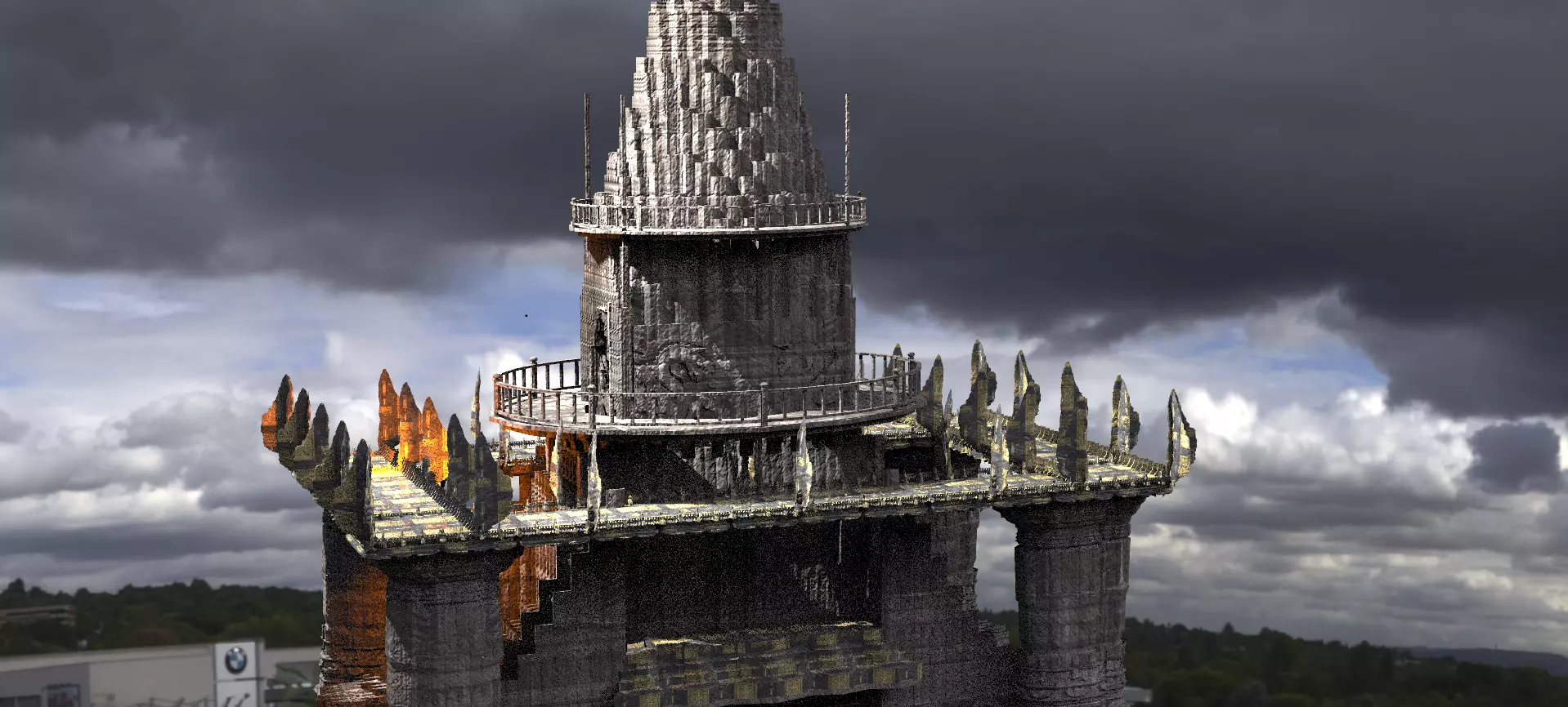 Vizier Tower ancient Temple 4 3D model_0