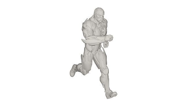 Superhero concept 3D model