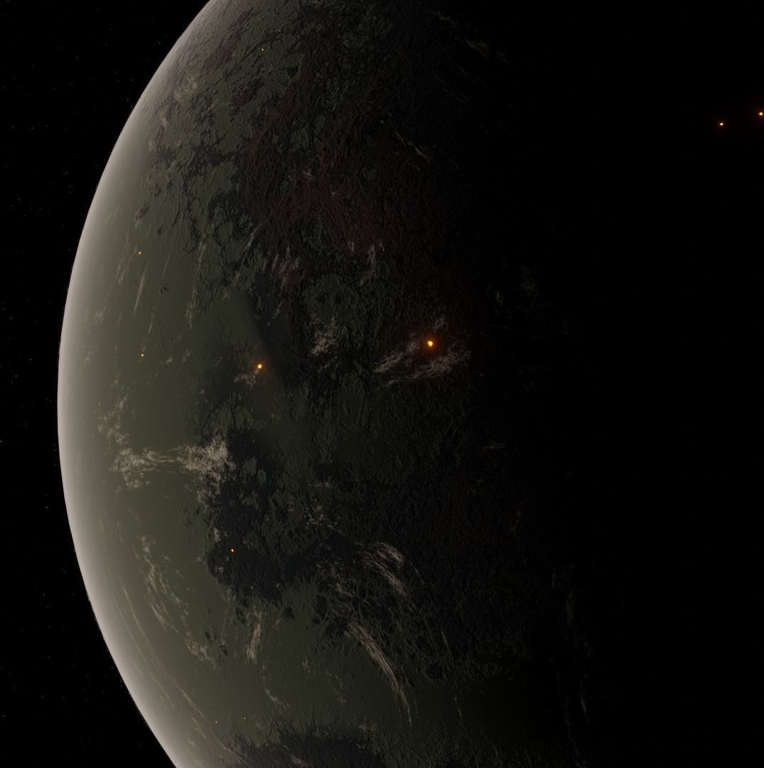 Planet Space Ready to game Low-poly 3D model_3