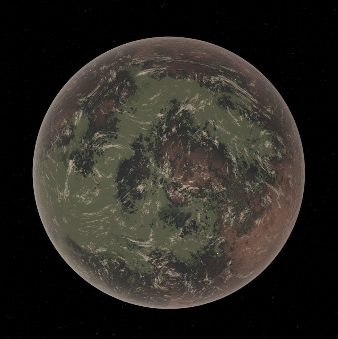 Planet Space Ready to game Low-poly 3D model_13