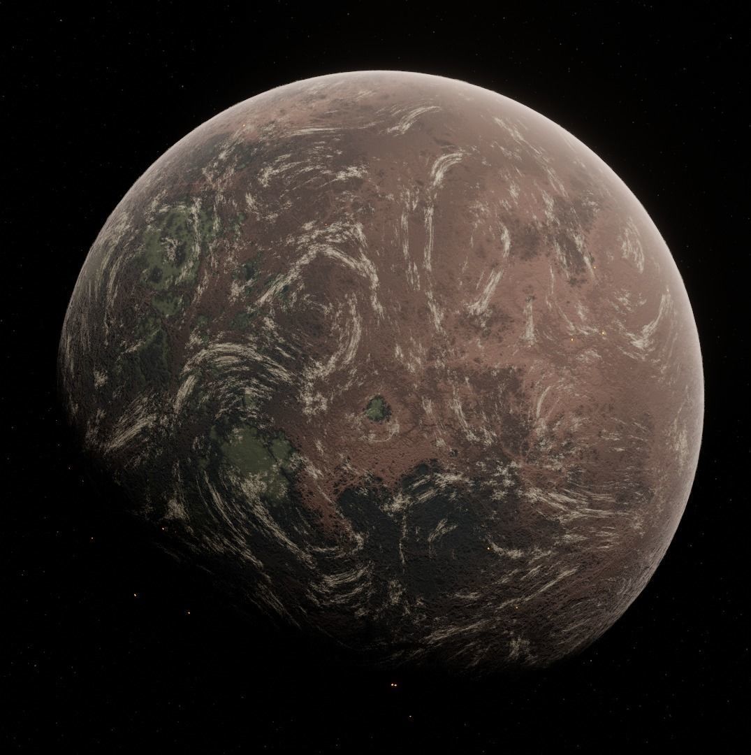 Planet Space Ready to game Low-poly 3D model_2