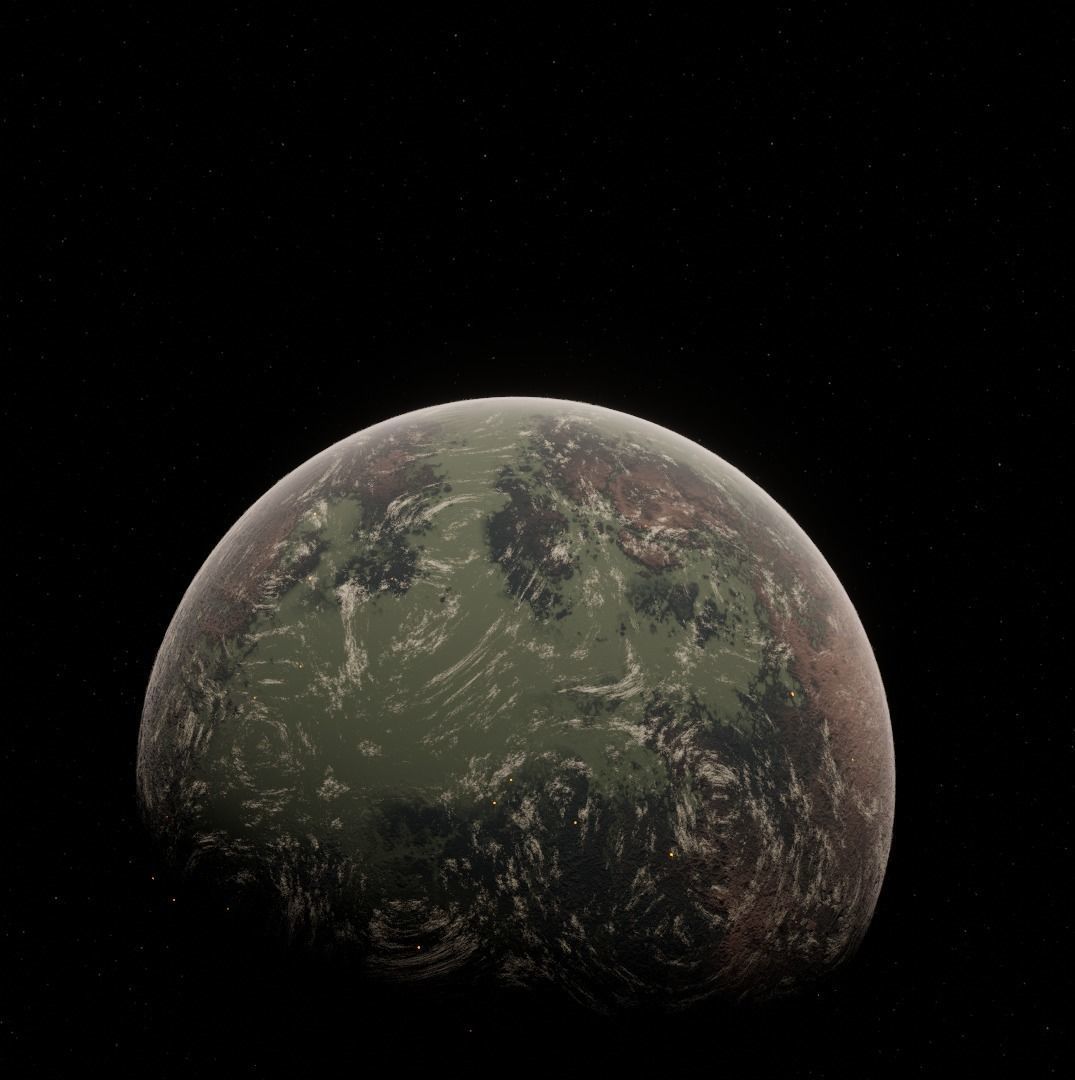 Planet Space Ready to game Low-poly 3D model_12