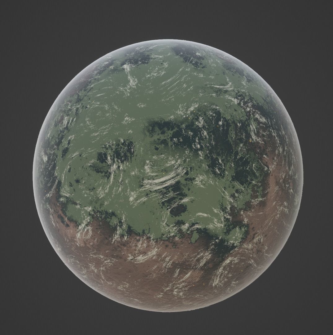 Planet Space Ready to game Low-poly 3D model_19