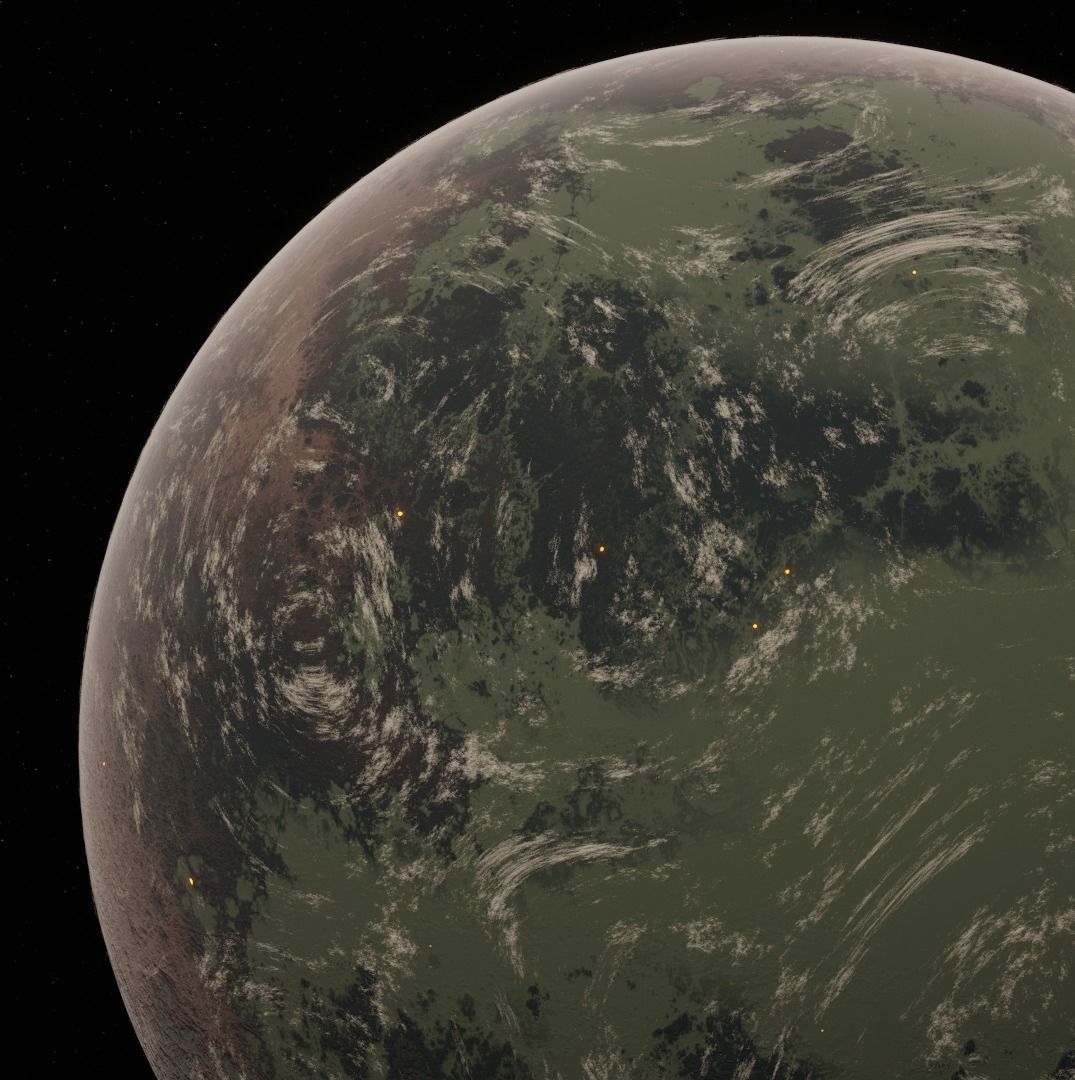 Planet Space Ready to game Low-poly 3D model_17