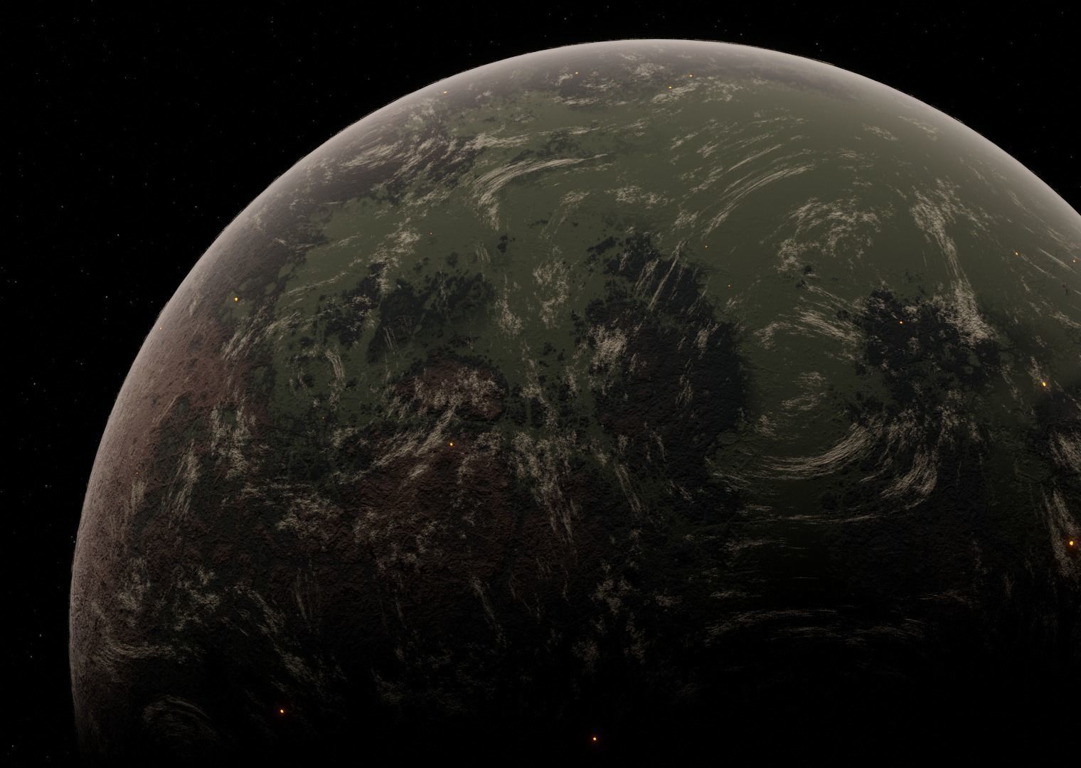 Planet Space Ready to game Low-poly 3D model_16