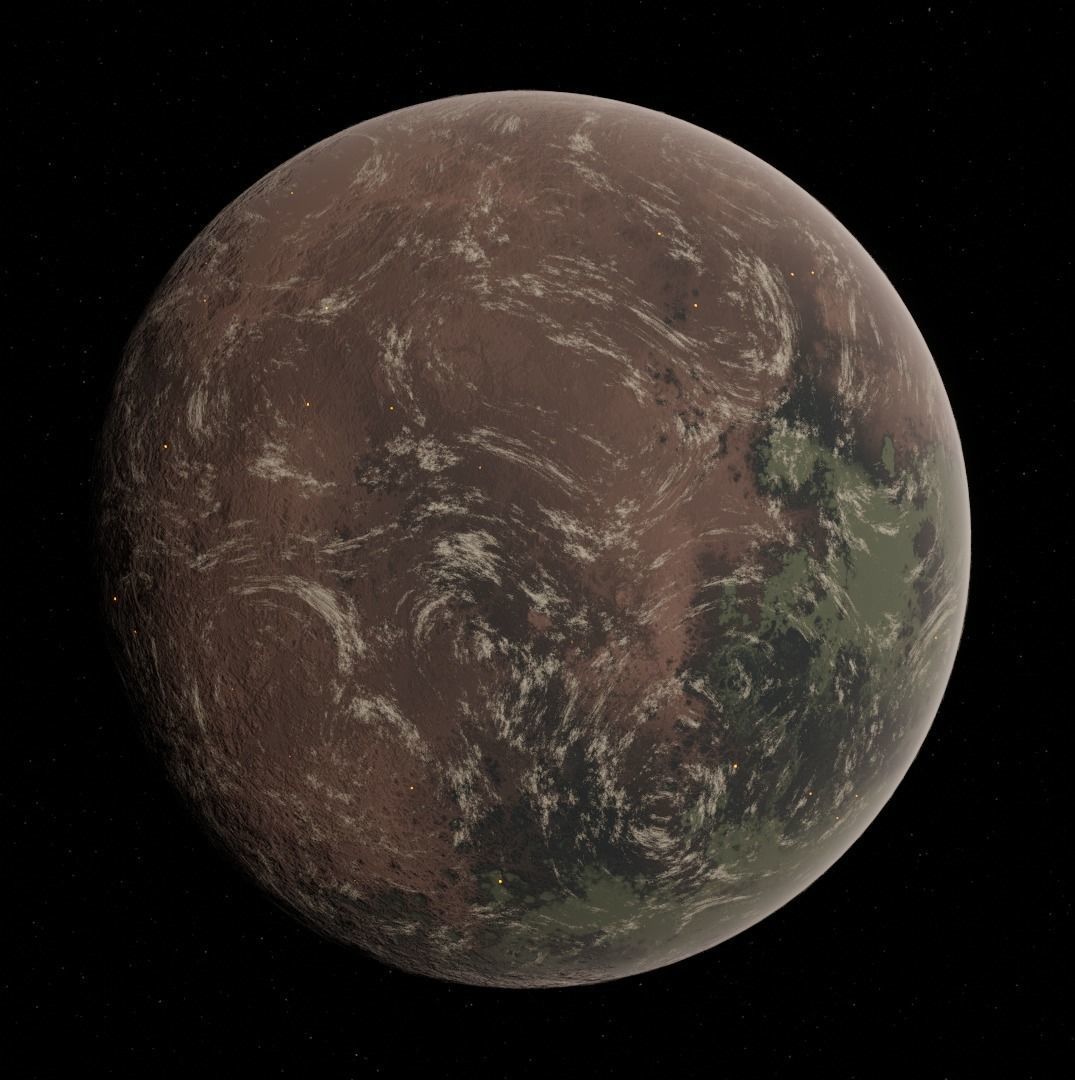 Planet Space Ready to game Low-poly 3D model_10