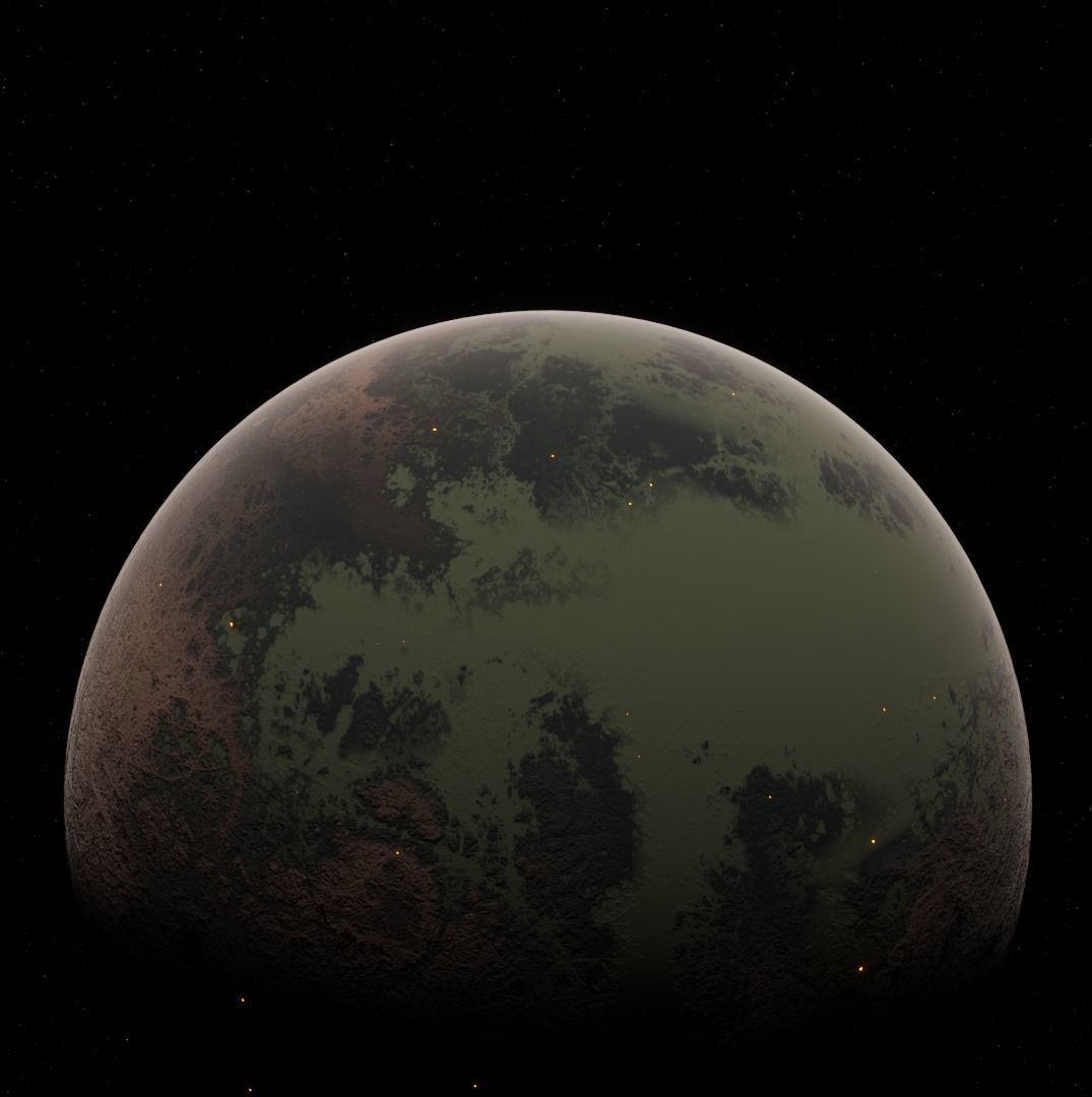 Planet Space Ready to game Low-poly 3D model_5