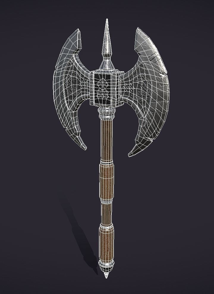Double Axe - A Realistic and Reliable Game-Ready  Low-poly 3D model_6