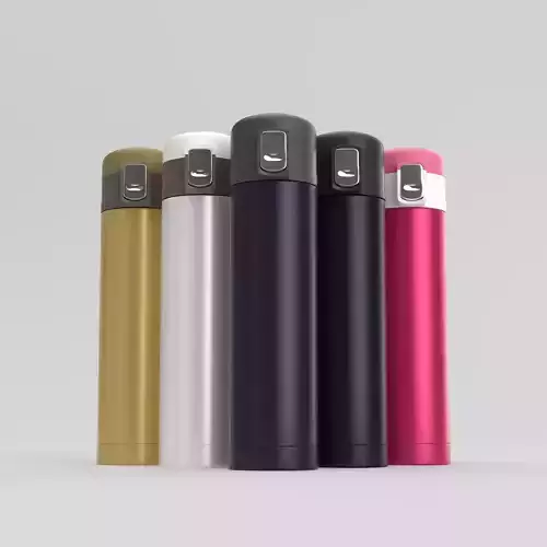 Stainless Steel Water Bottle - 3D Model