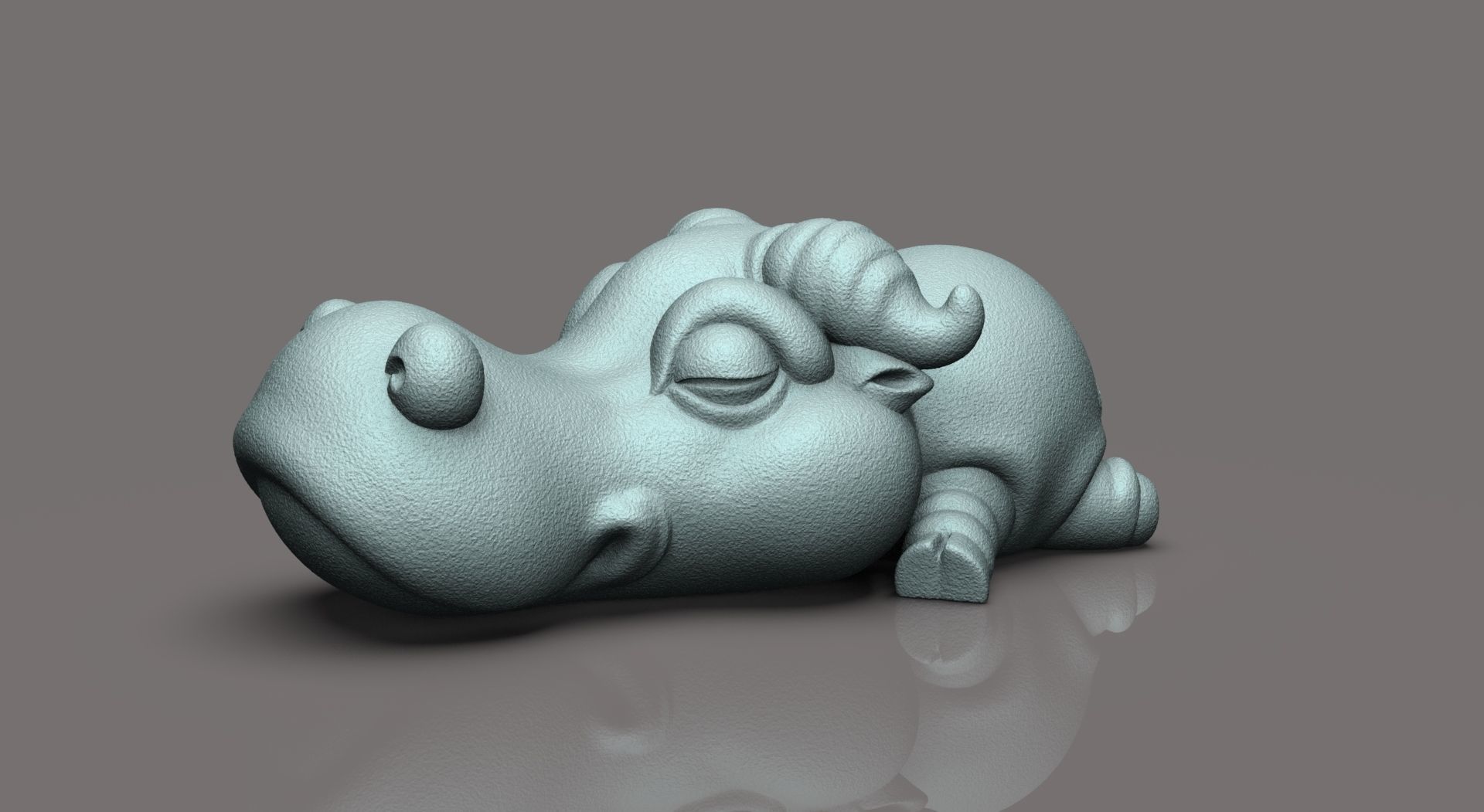buffalo chibi 3D print model_1